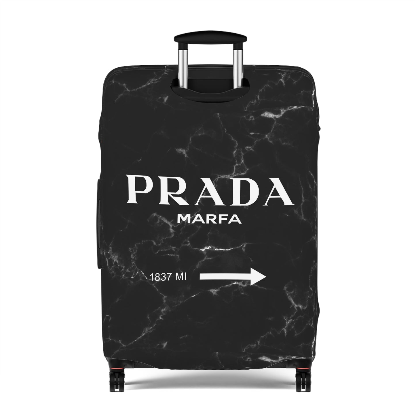Designer Inspired Luggage Cover - 1837 Miles to Marfa