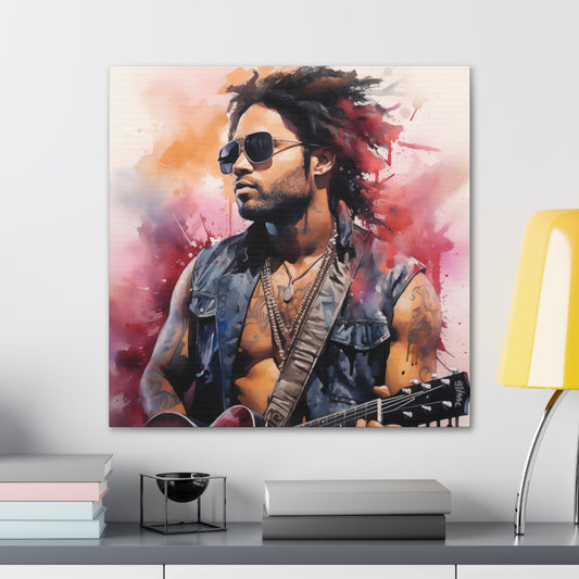 Gallery Wrapped Canvas, Celebrity Inspired, Pop Art Canvas – Lenny