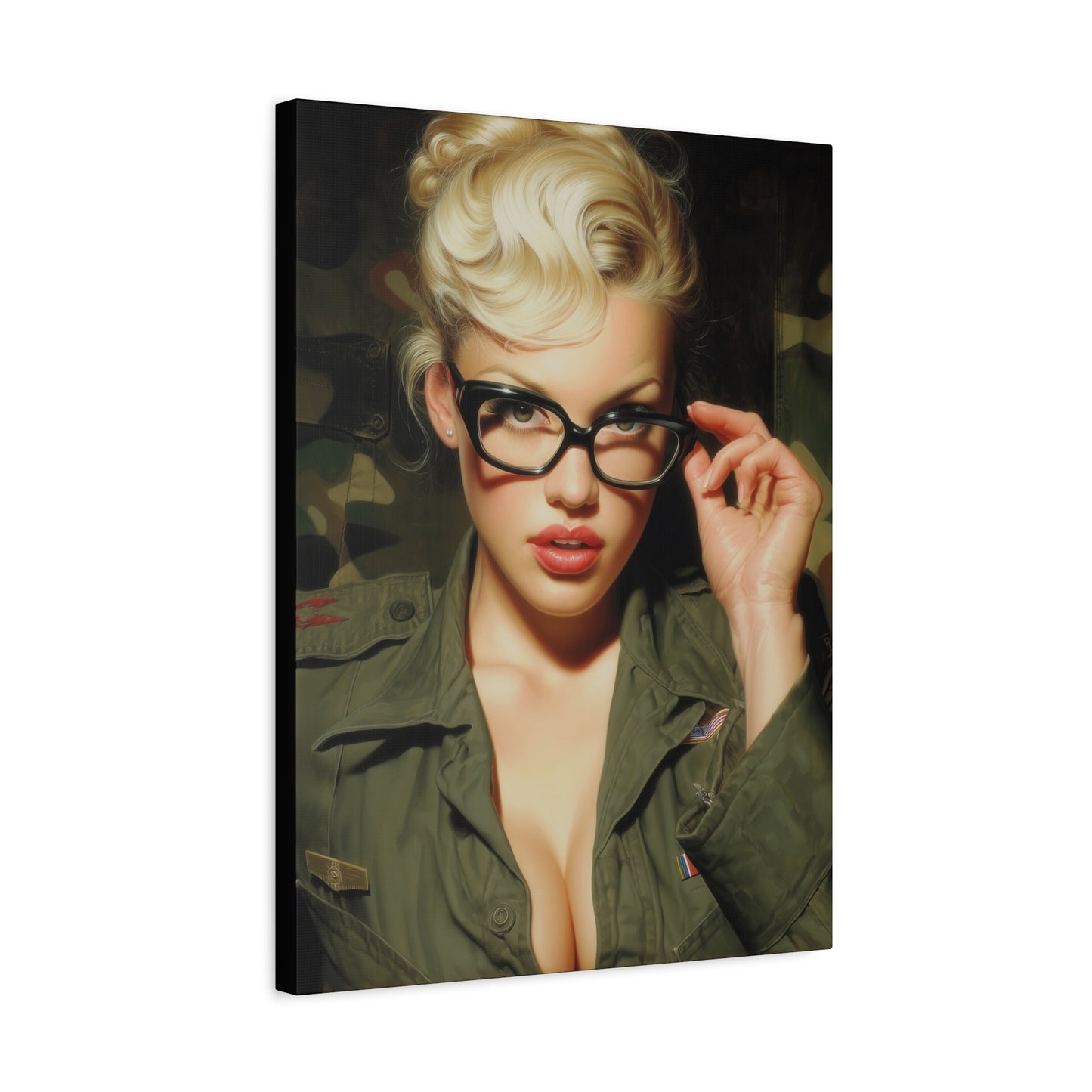 Gallery Wrapped Canvas, Liberty and Lace Art Canvas, Erotic Art Canvas – Daphne