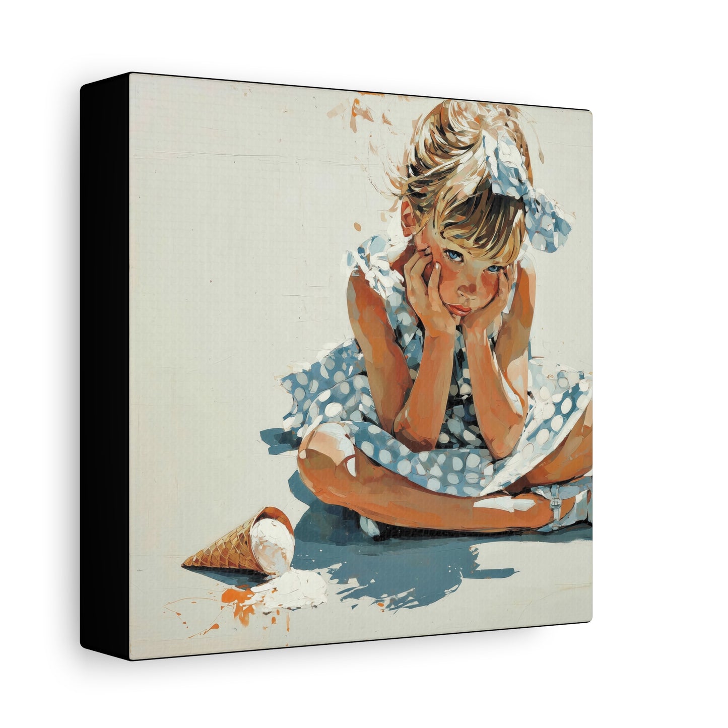 Gallery Wrapped Canvas, Sweet Summer Nostalgia, Sugar and Spice Art Canvas, Ice Cream Dreams Art – Betsy