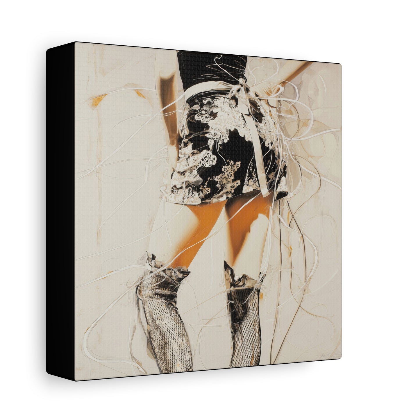 Gallery Wrapped Canvas, Tongue and Cheek Art Canvas, Naughty Girl Art Canvas –  Lana