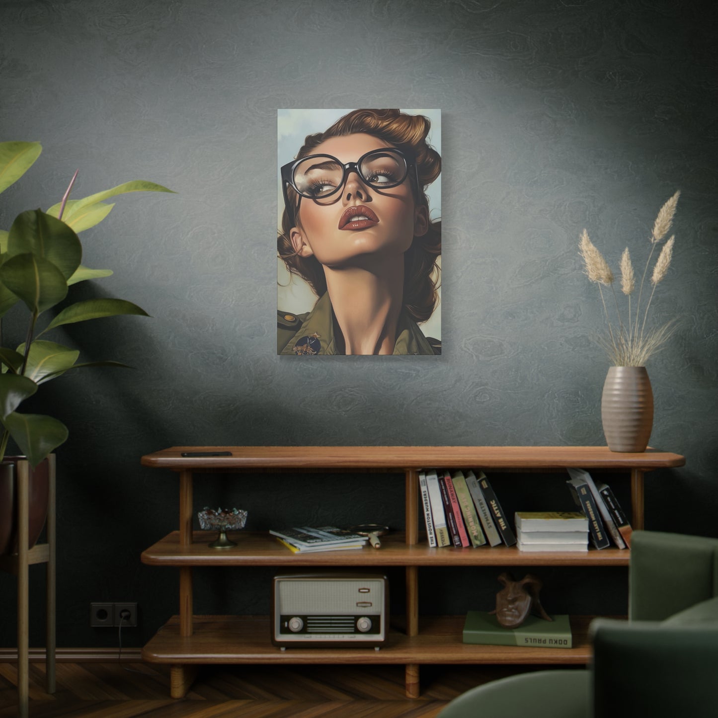 Gallery Wrapped Canvas, Liberty and Lace Art Canvas, Erotic Pinup Art Canvas – Penelope