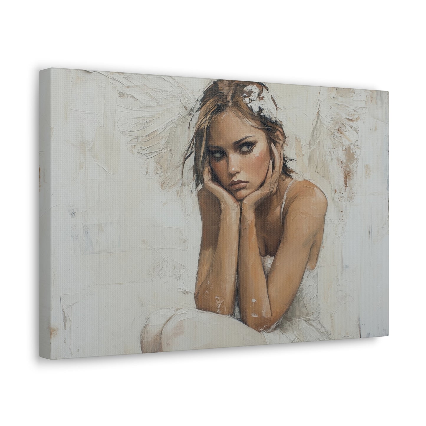 Gallery Wrapped Canvas, Sinners and Saints Art Canvas, Angel Art Canvas – Amber