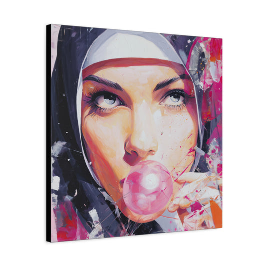 Gallery Wrapped Canvas, Habits and Heresy Art Canvas, Naughty Nuns Art Canvas – Sister Paloma