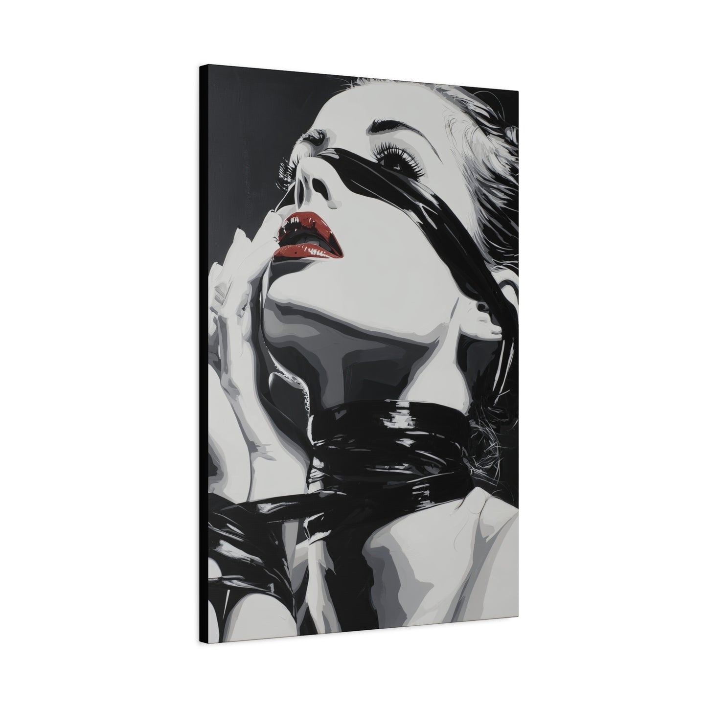 Gallery Wrapped Canvas, Ropes and Reverence Art Canvas, Erotic Shibari Art Canvas – Sable