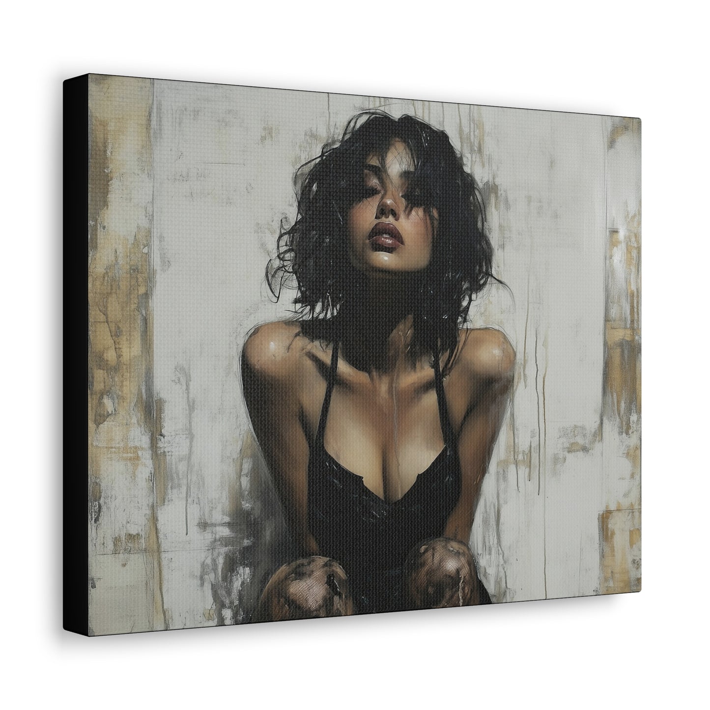 Gallery Wrapped Canvas, Sinners and Saints Art Canvas, Erotic Pinup Art Canvas – Vivienne