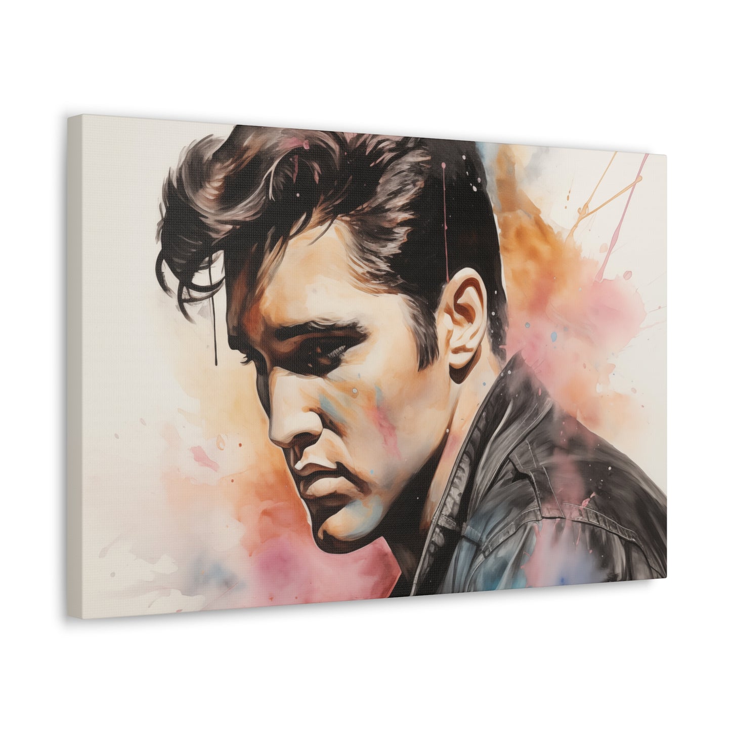 Gallery Wrapped Canvas, Celebrity Inspired, Pop Art Canvas – Elvis