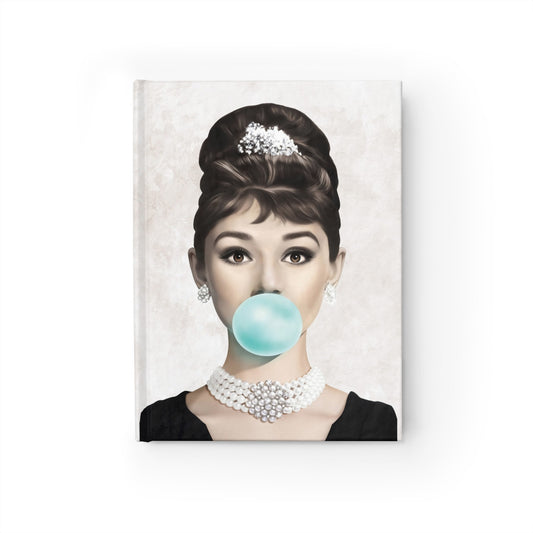 Bubblegum Celebrity Journal - Ruled Line, Audrey Hepburn, Marilyn Monroe