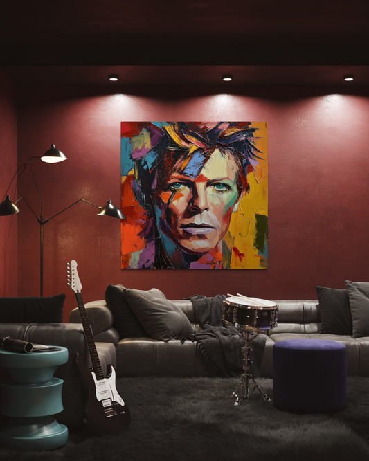 Gallery Wrapped Canvas, Celebrity Inspired, Pop Art Canvas – Bowie