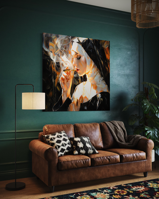 Gallery Wrapped Canvas, Habits and Heresy Art Canvas, Naughty Nuns Art Canvas – Sister Benedicta
