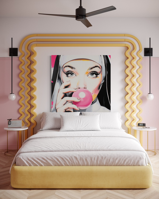Gallery Wrapped Canvas, Habits and Heresy Art Canvas, Naughty Nuns Art Canvas – Sister Gloria