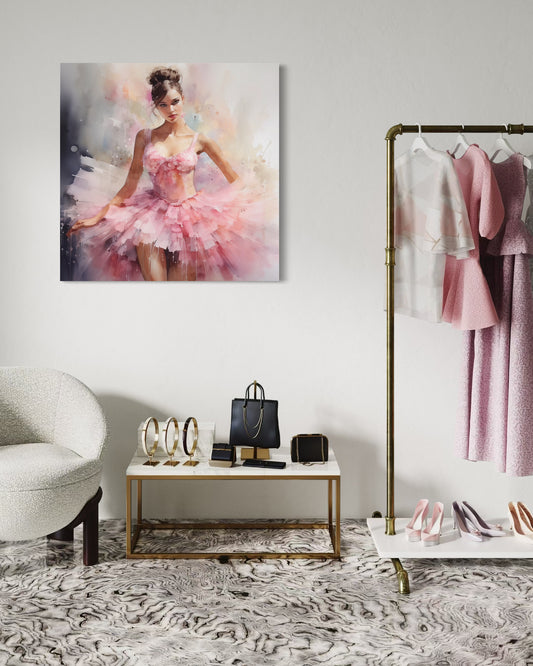 Gallery Wrapped Canvas, Ballerina Beauty, Ballet Art Canvas – Lily