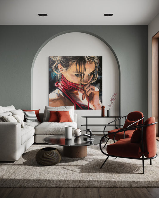 Gallery Wrapped Canvas, Ropes and Reverence Art Canvas, Erotic Shibari Art Canvas – Aya