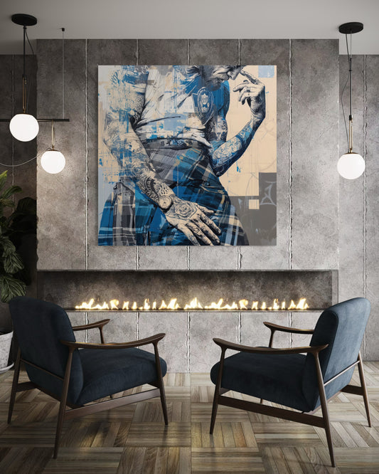 Gallery Wrapped Canvas, Kilts and Carnage Art Canvas, Erotic Pinup Art Canvas – Connor