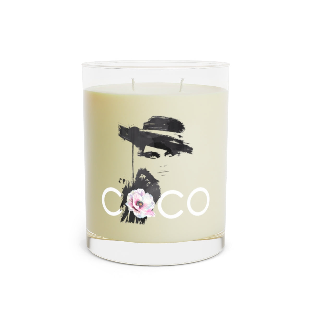 Coco Scented Candle - Full Glass, 11oz