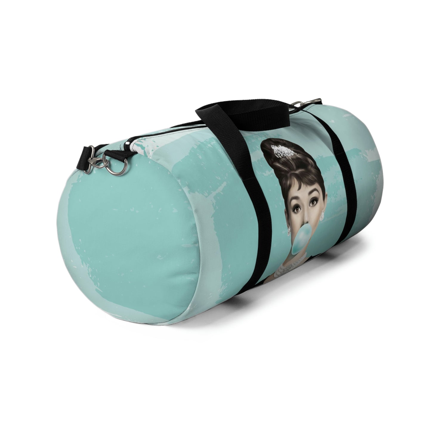 Audrey Hepburn Duffel Bag - Blue Bubblegum