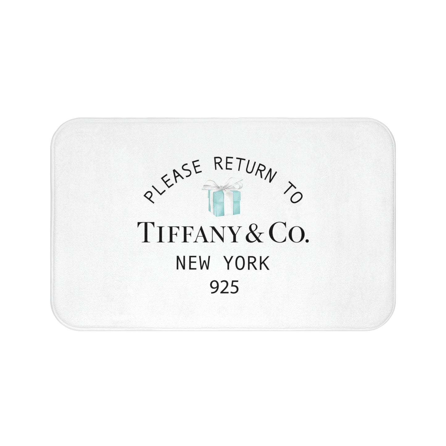 Personalized Please Return to Me Bath Mat - Your Name & Co. - Breakfast at Tiffany Inspired