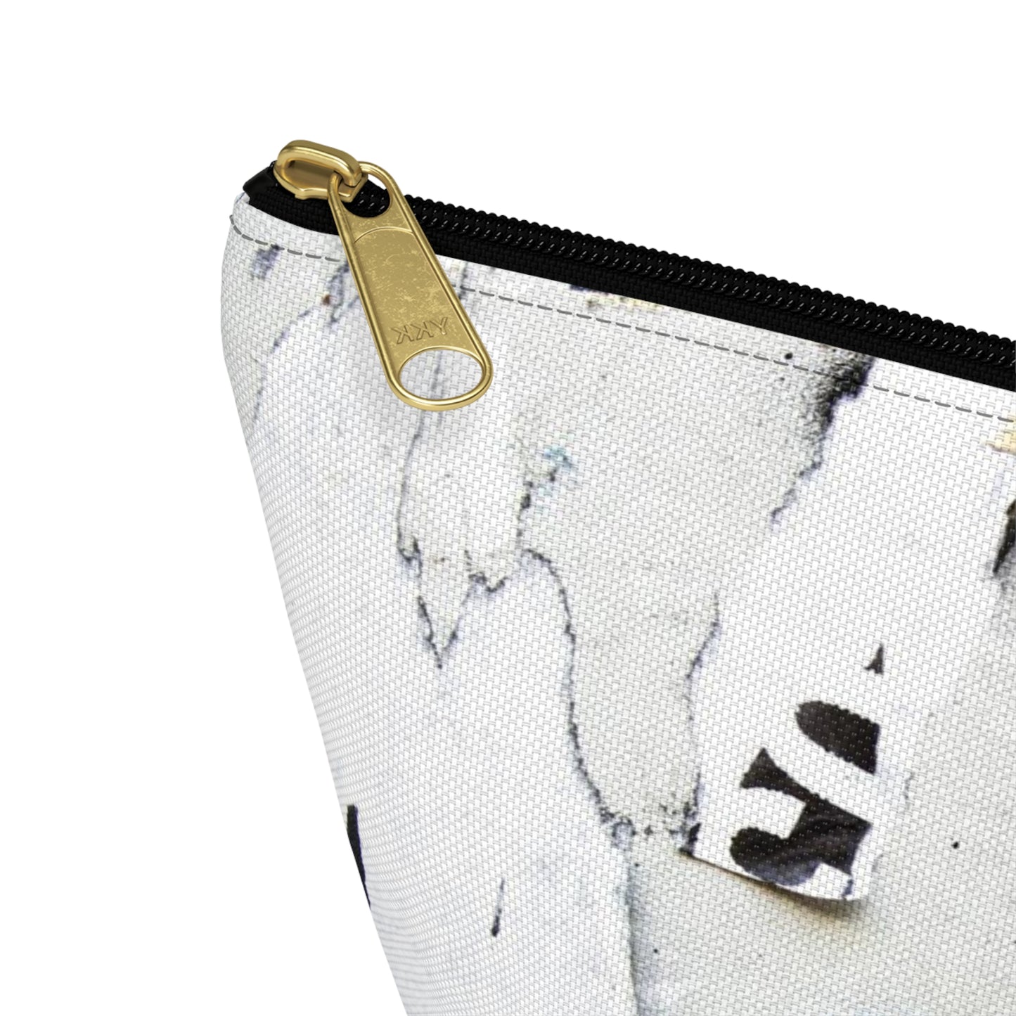 Urban Street Art Cosmetic Pouch w T-bottom, Accessory Pouch - Torn Poster Street Art Makeup Bag - COLD Bag 14